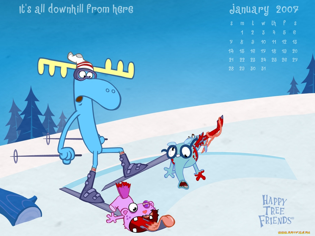, happy, tree, friends